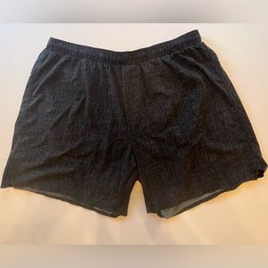 Lululemon Surge Short Liner 7” Size XXL Wire Weave Gray Black
